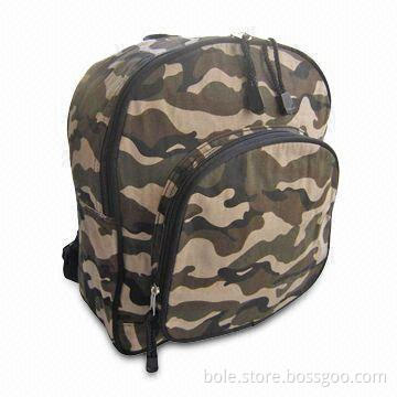 Canvas School Backpack in Camouflage Design, OEM and ODM Orders Welcomed